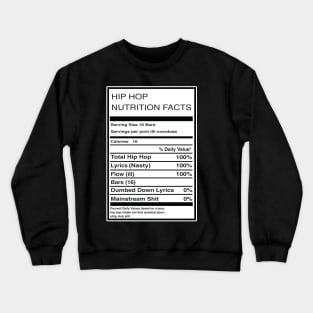 Hip Hop Nutrition Crewneck Sweatshirt